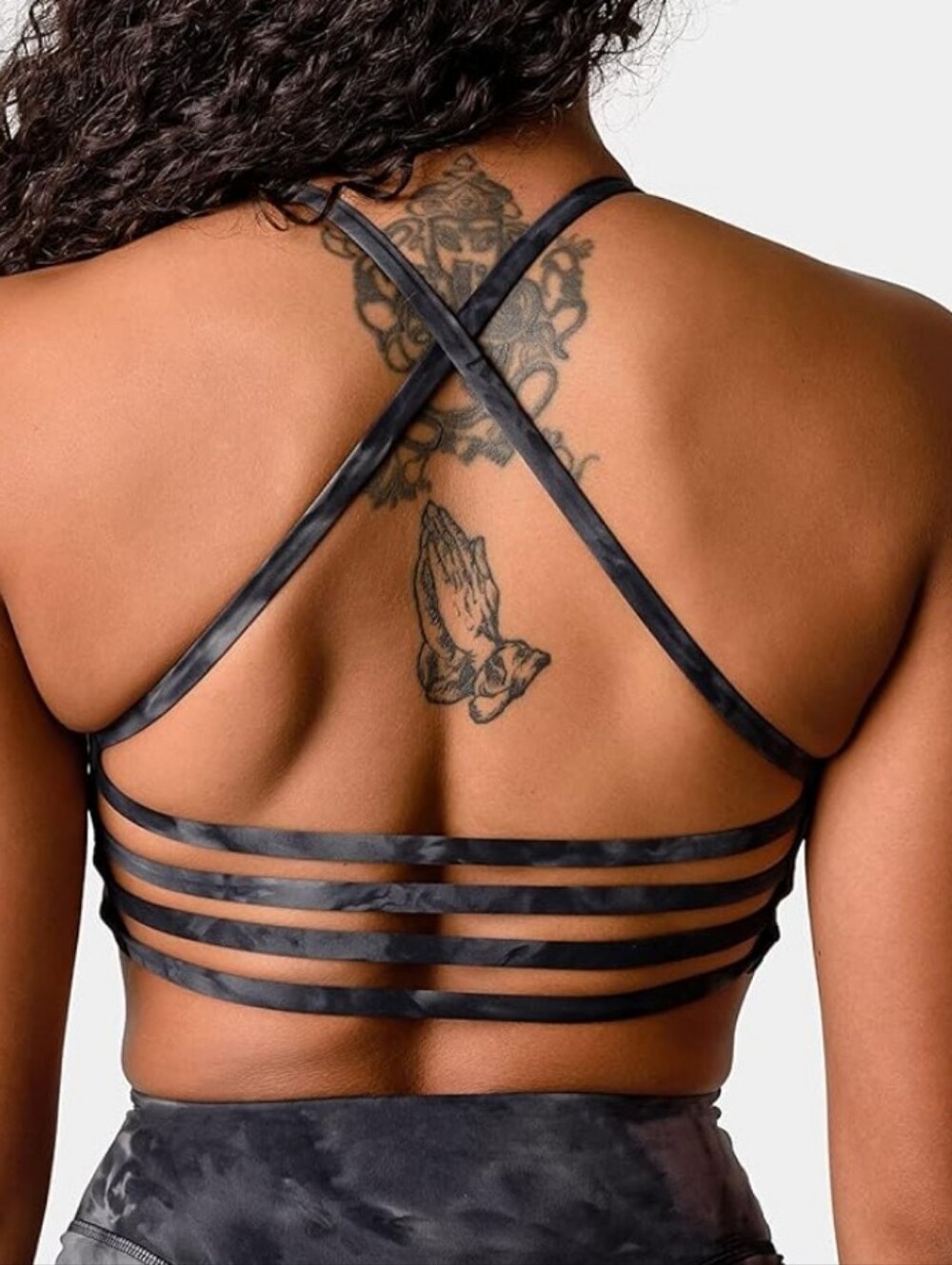 Kamo Fitness Iris Strappy Sports Bra in White
